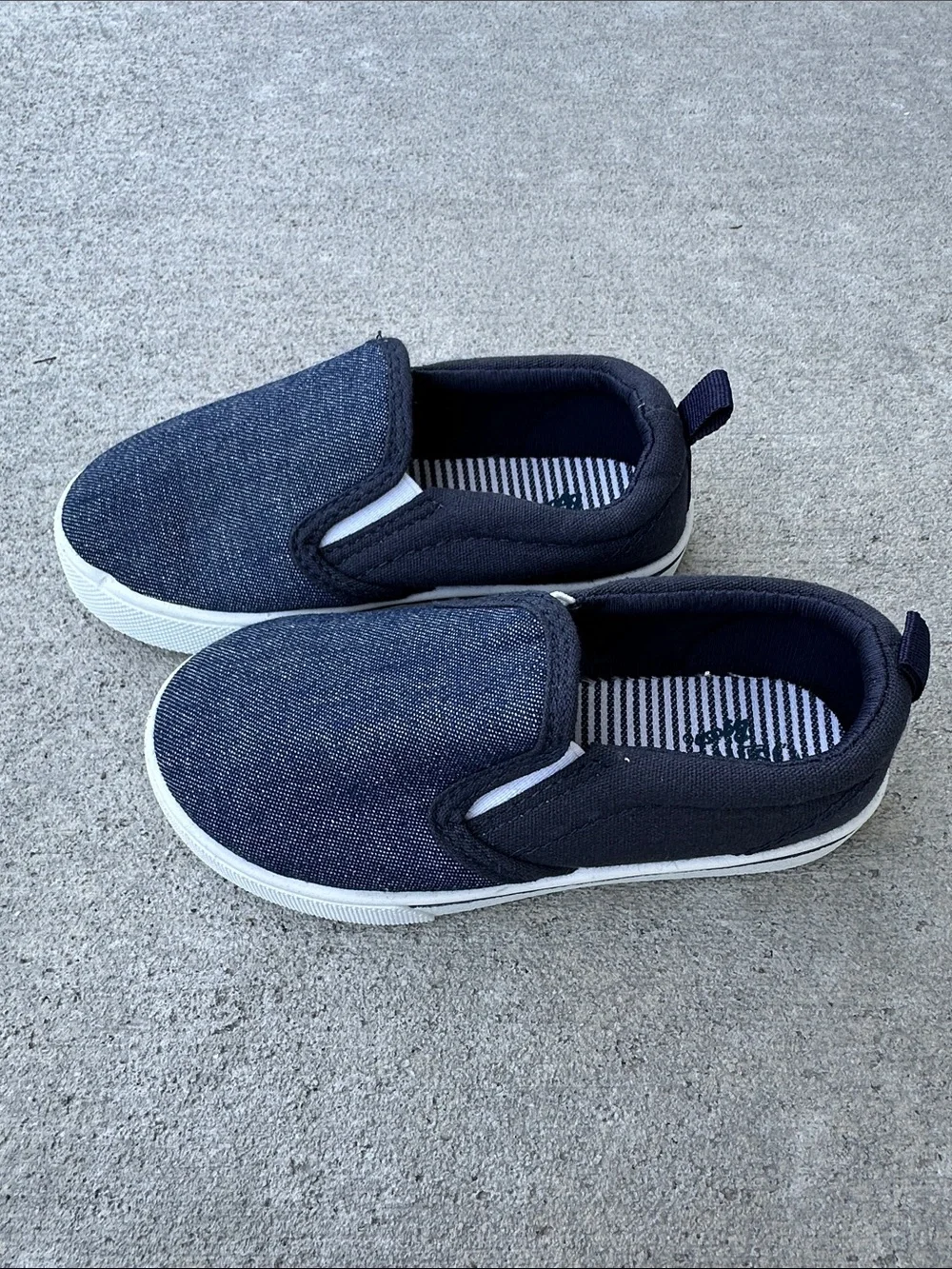 OshKosh B’Gosh Austin Blue Slip-On Canvas Sneakers